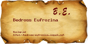 Bedross Eufrozina névjegykártya